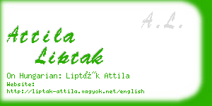 attila liptak business card
